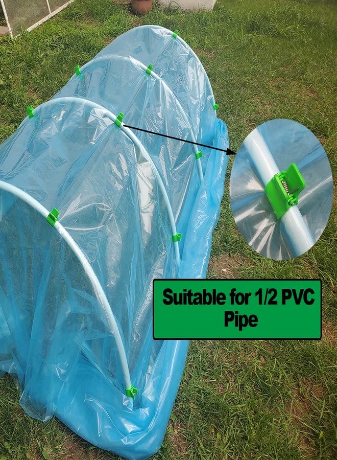 PirateAnt Greenhouse Clamps for 1/2 Inch PVC Pipe, Greenhouse Hoops,Support Frame, Grow Tunnel,Plant Support Garden Stakes.For Fixing Plant Cover, Garden Plastic Sheeting, Film Row Cover, Net. - Image 3