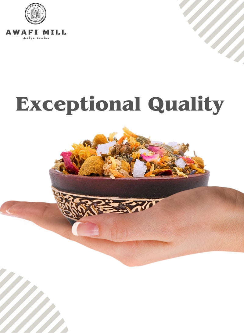 Awafi Mill Nature Tranquil Escape Floral Bath Soak with Lavender | Rose | Chamomile | and Calendula - Image 5