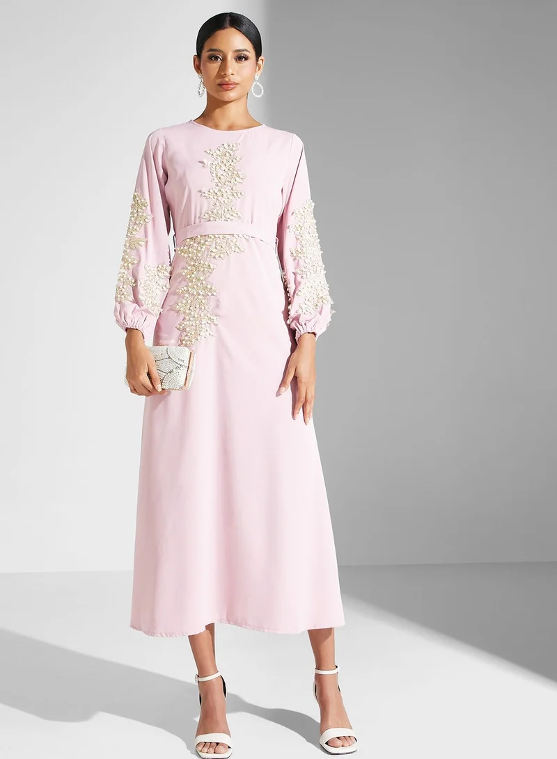 Khizana Embellished Sleeve Dress