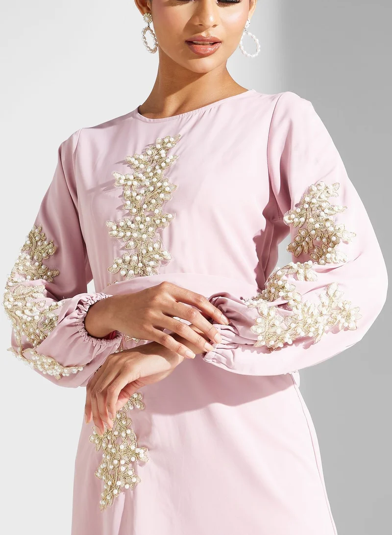 Khizana Embellished Sleeve Dress
