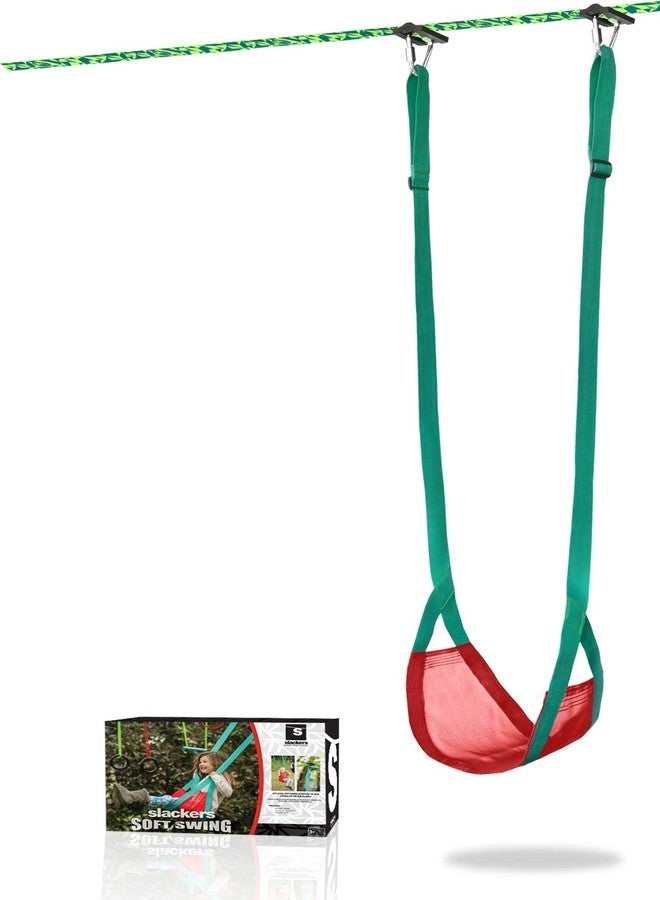 Slackers Classic Mesh Swing Seat - Easily Attach to a Swing Set, Recommended for Ages 3+ - Image 2
