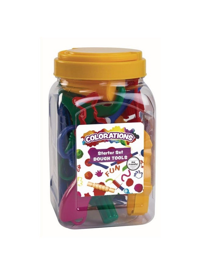 Plastic Clay & Dough Starter Playset In Storage Jar 21 Pieces Assorted Class Pack Party Pack Includes Rollers Spatulas Cutters Extruders Arts & Crafts For Kids - pzsku/Z59E1F36C653954935DB9Z/45/_/1697273389/9d9ca8eb-d88c-4fb5-9bba-454ec2257ea2