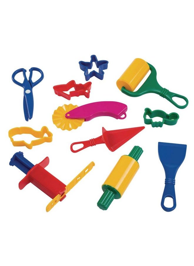 Plastic Clay & Dough Starter Playset In Storage Jar 21 Pieces Assorted Class Pack Party Pack Includes Rollers Spatulas Cutters Extruders Arts & Crafts For Kids - pzsku/Z59E1F36C653954935DB9Z/45/_/1697273436/b4e936bf-dfeb-4d3c-8268-9ea12ef515ef