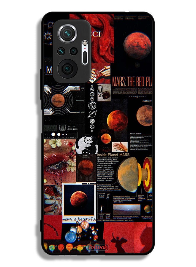 Tolwak Xiaomi Redmi Note 10 Pro 4G Protective Case Cover Mars Art - Image 2