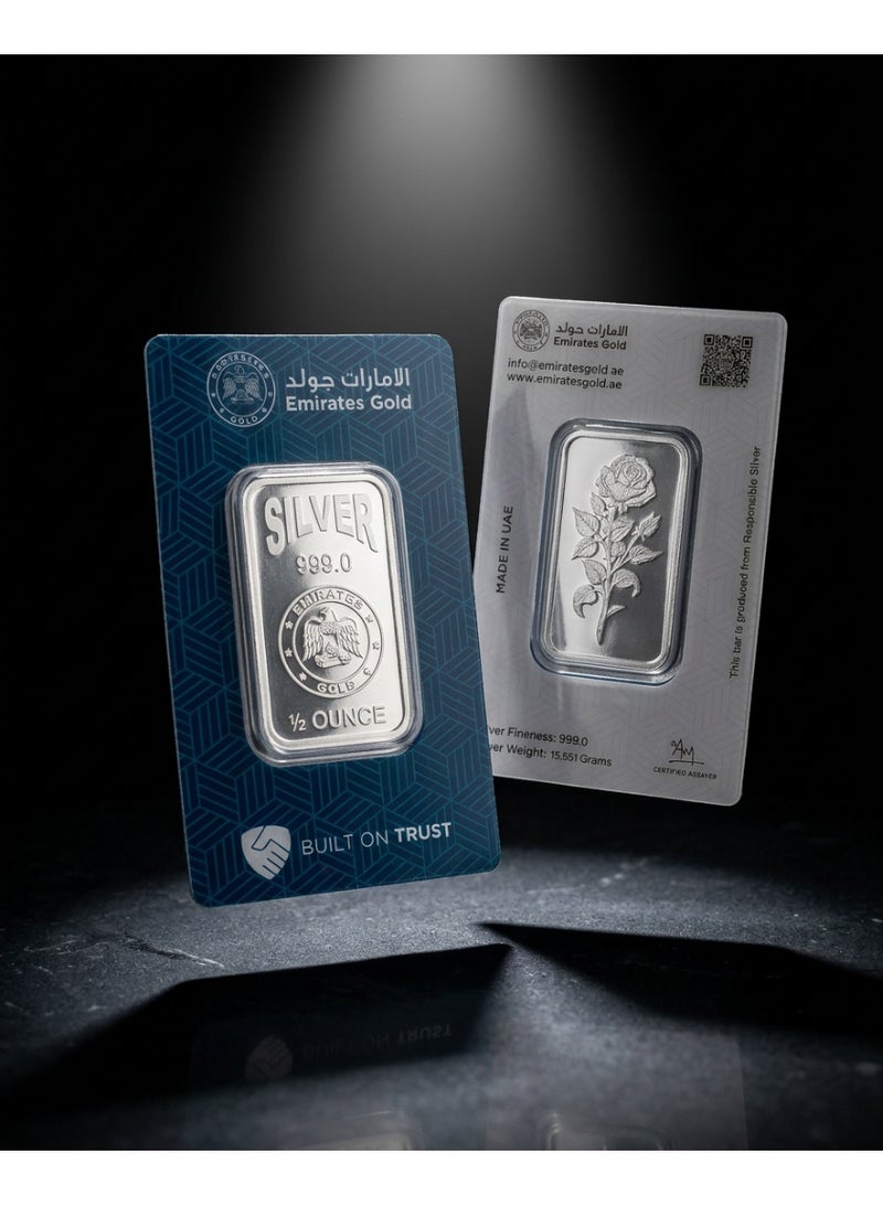 Emirates Gold سبائك الفضة المعتمدة من الإمارات جولد 1/2 أونصة - Image 3