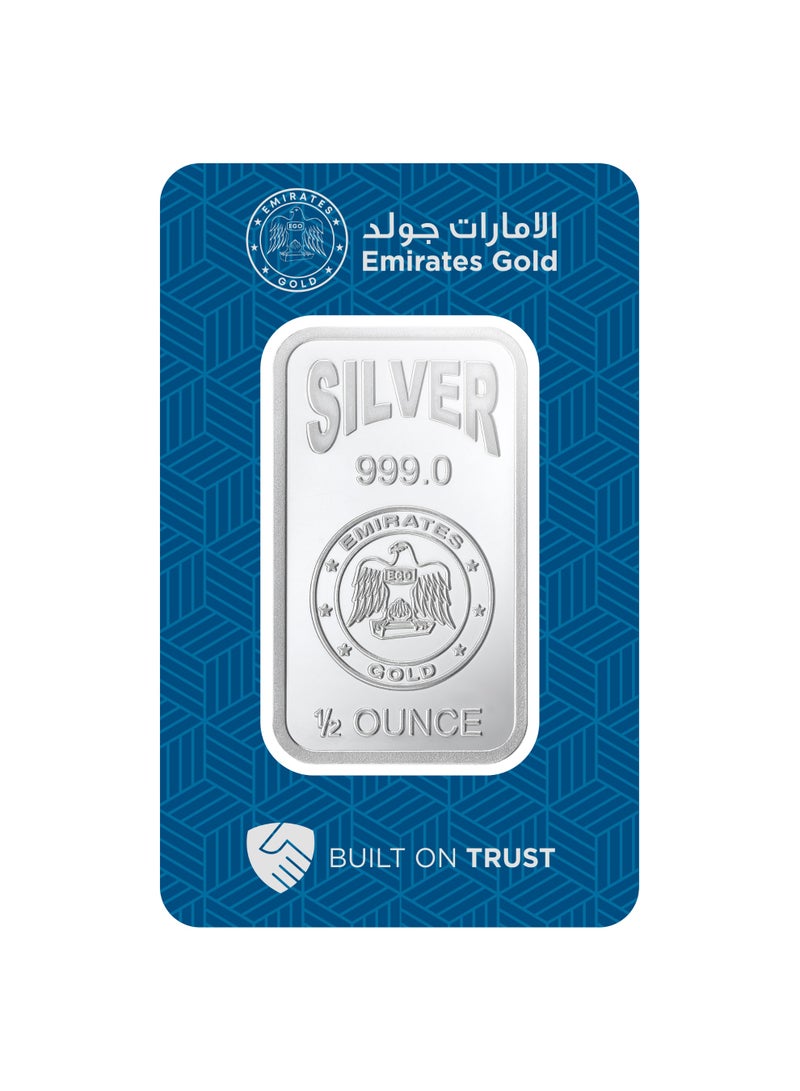 Emirates Gold سبائك الفضة المعتمدة من الإمارات جولد 1/2 أونصة - Image 2