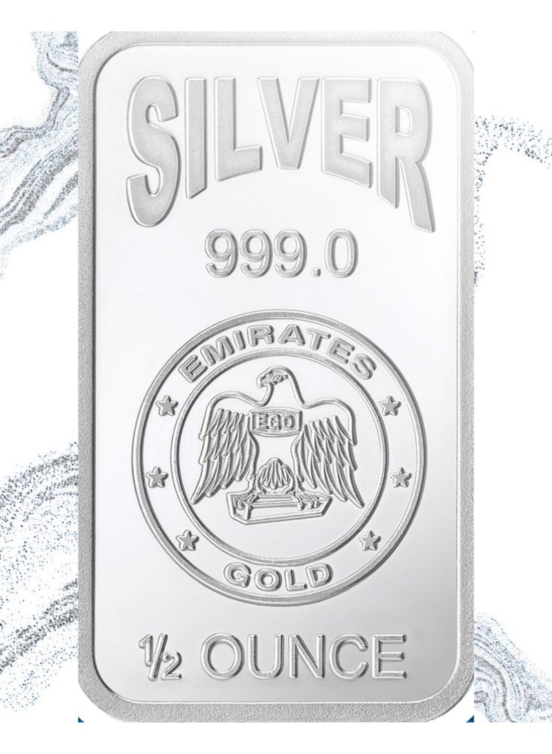 Emirates Gold 1/2 Ounce Silver Bar – Certified Bar-WITH INVOICE - Image 1