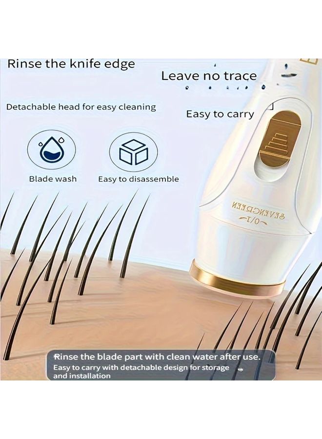Purple 3 In 1 USB Rechargeable Hair Removal Kit For Women Face Nose And Body Trimmer - Image 3