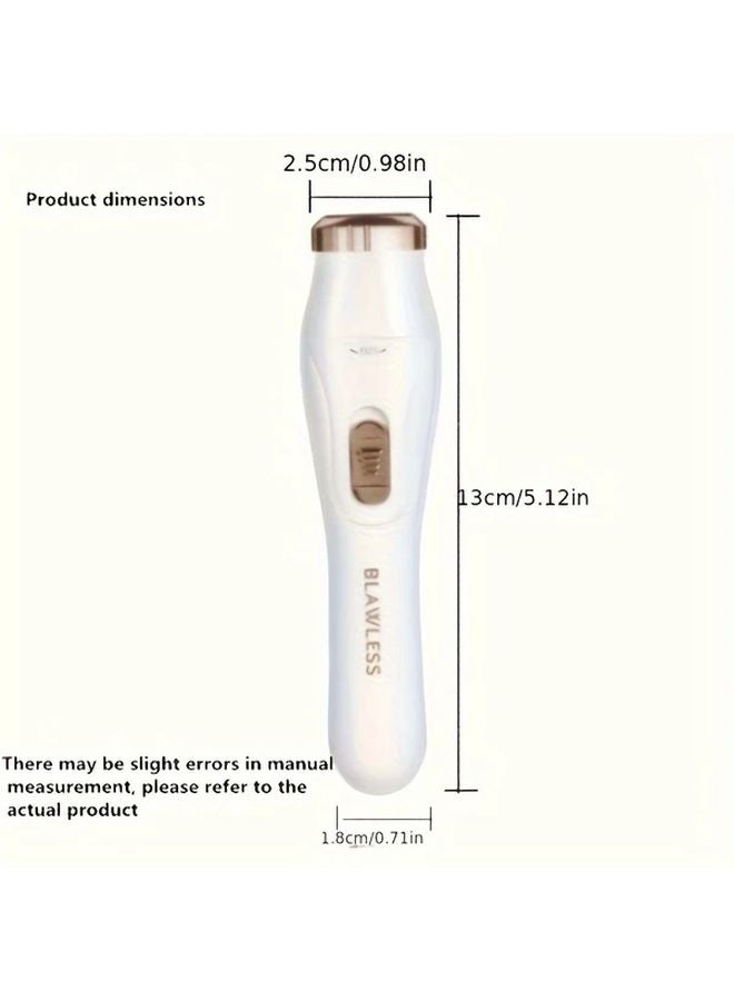 Purple 3 In 1 USB Rechargeable Hair Removal Kit For Women Face Nose And Body Trimmer - Image 4