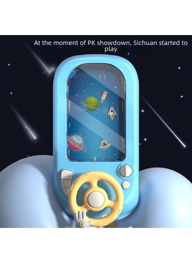 Electric Desktop Game Machine To Avoid Racing Car To Break Through The Big Adventure Children's Steering Wheel Simulation Driving Beneficial Intelligence Toys-Color:Spacecraft Adventure [USB Charging Set] 661-8  - Image 3