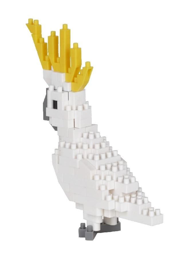 Nanoblock nanoblock - Sulphur-Crested Cockatoo, Birds, Collection Series Building Kit, 130  - Image 1
