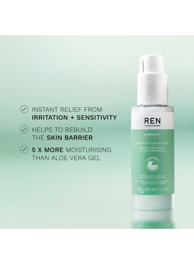 REN CLEAN SKINCARE REN Clean Skincare Evercalm Sensitivity Relief Mist 100ml  - Image 4