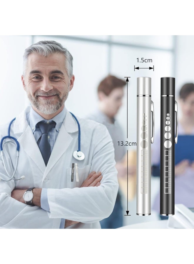 2 قطعه من قلم ضوء طبي تشخيصي LED – قلم طبي قابل للشحن USB للممرضين والطلاب والأطباء - Image 3