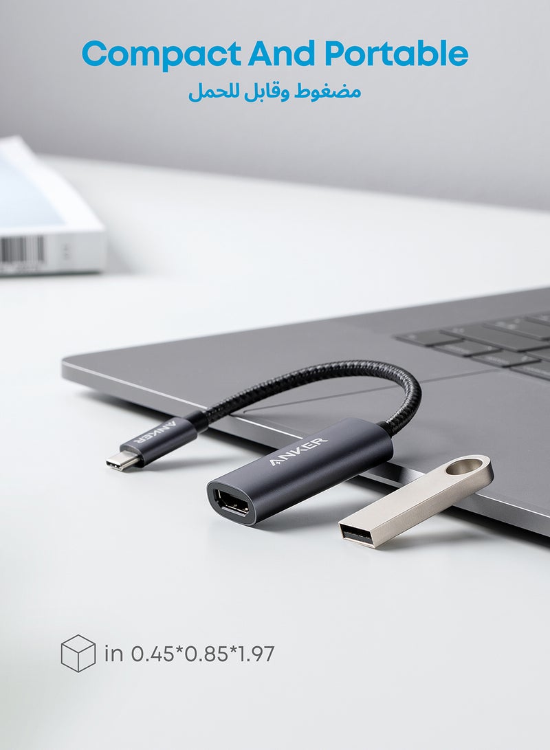 Anker USB C to HDMI Adapter (4K@60Hz), PowerExpand+ Aluminum Portable USB C Adapter, for MacBook Pro, MacBook Air, iPad Pro, Pixelbook, XPS, Galaxy, and More (Compatible with Thunderbolt 3 ports) - Image 5