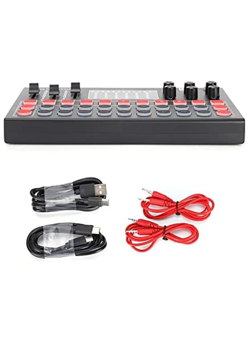 BGM Sound Card-M9 Bluetooth Sound Card Set Stable Signal Live Sound Card Equipment Kit Compatible For Live Broadcast,Amazin  - Image 4