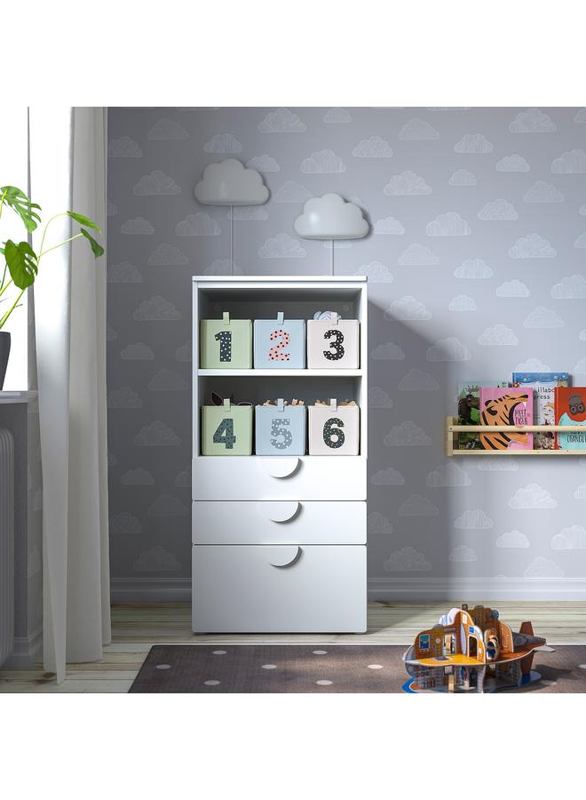 erorex Box, set of 3, green blue/beige, 17x27x17 cm - Image 4