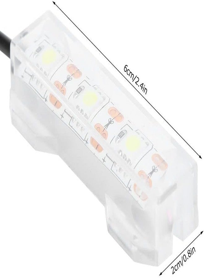 Labriciyon مصباح LED صغير لحوض السمك، مصباح LED متعدد الألوان لحوض أسماك المياه العذبة والنباتات وأسماك الزينة وملحقات الحيوانات الأليفة المائية (ضوء أزرق) - Image 2