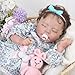 KSBD Lifelike Reborn Baby Dolls Girl20 inch Realistic Sleeping Newborn Girl with Weighted Soft BodyChristmas Birthday Gift with Accessories for Kids Age 3 - Image 2