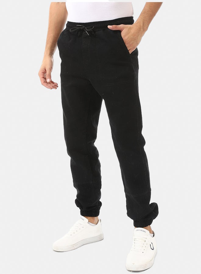 Andora Stitched Elastic Waist Casual Pants  - Image 3