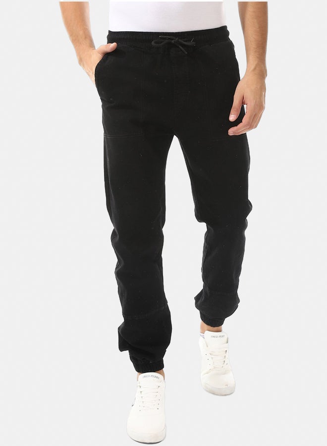 Andora Stitched Elastic Waist Casual Pants  - Image 4