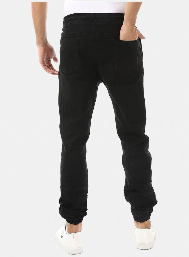 Andora Stitched Elastic Waist Casual Pants  - Image 5