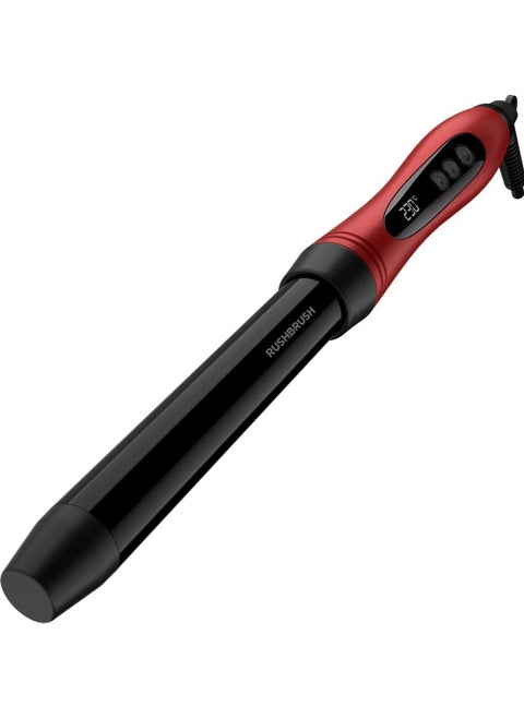 فرشاة تجعيد الشعر C1 من راش تيتانيوم ، 25 مم ، 14 حرارة ، حرارة سريعة ,  RB-C1-Red -Up to 230°C, Automatic ShutOff, 360° Swivel Cord -