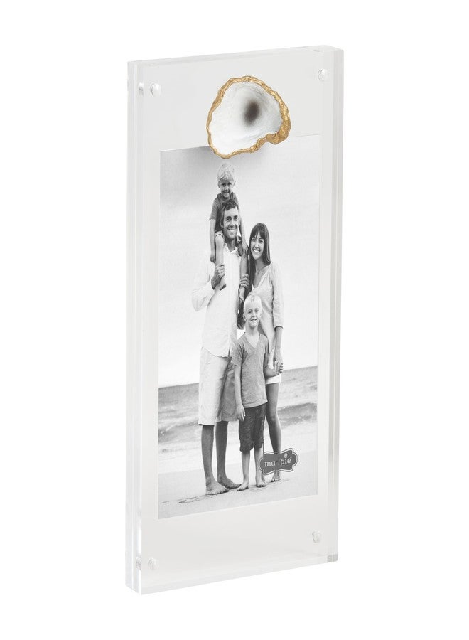 Mud Pie Single Oyster Acrylic Frame; 8 1/2" X 5" - Image 1