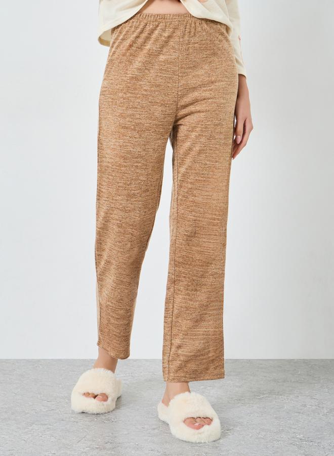 Take Two Cozy Beige Bear Print T-Shirt and Pyjama Set - Image 5