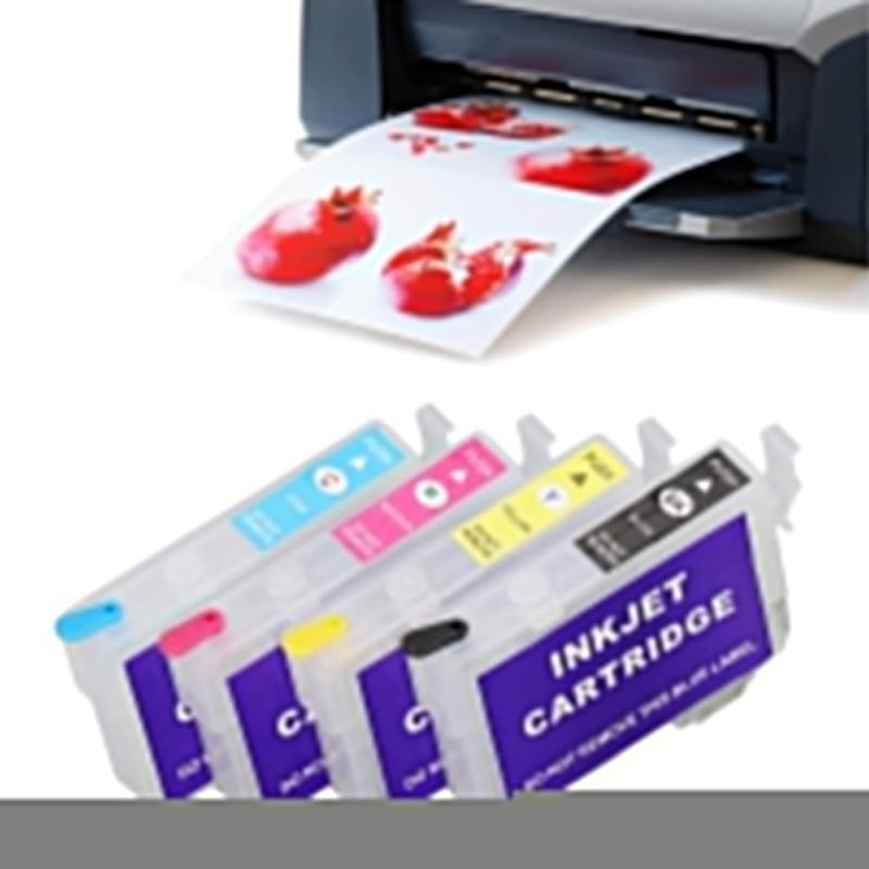 Refillable Ink Cartridge, PP Ink Cartridge, High Accuracy Refill Ink Cartridge, Ink Cartridge Replacement for Print Photos, Test Papers and Documents (603XLBK/603XLC/603XLM/603XLY) - Image 4