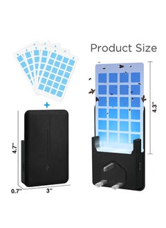 Muyixin Indoor Fly Trap for Home, Plug-in Flying Insect Traps Catcher with Dimmable UVA Attract Night Light Mode, 1 Device + 5 Glue Cards  - Image 5