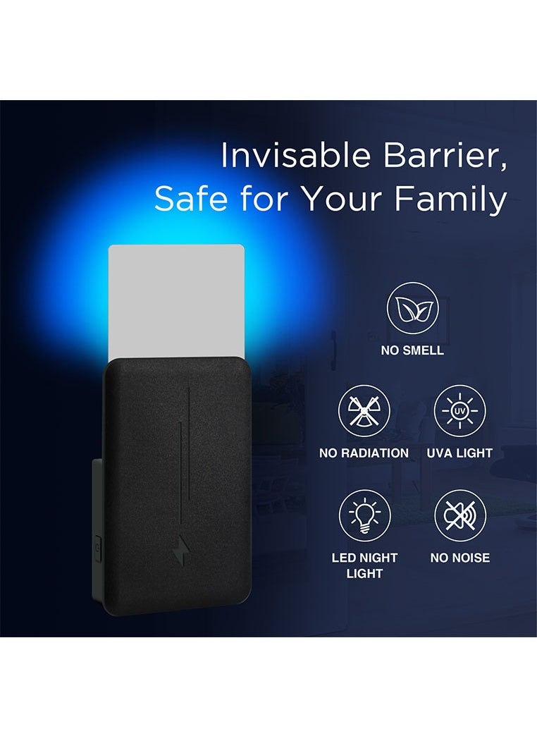 Muyixin - Indoor Fly Trap for Home, Plug-in Flying Insect Traps Catcher with Dimmable UVA Attract Night Light Mode, 1 Device + 5 Glue Cards - Image 1