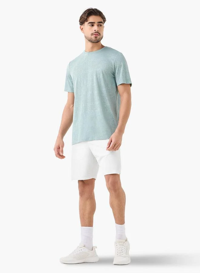 ADOT by Splash Textured Performance T-shirt with Crew Neck