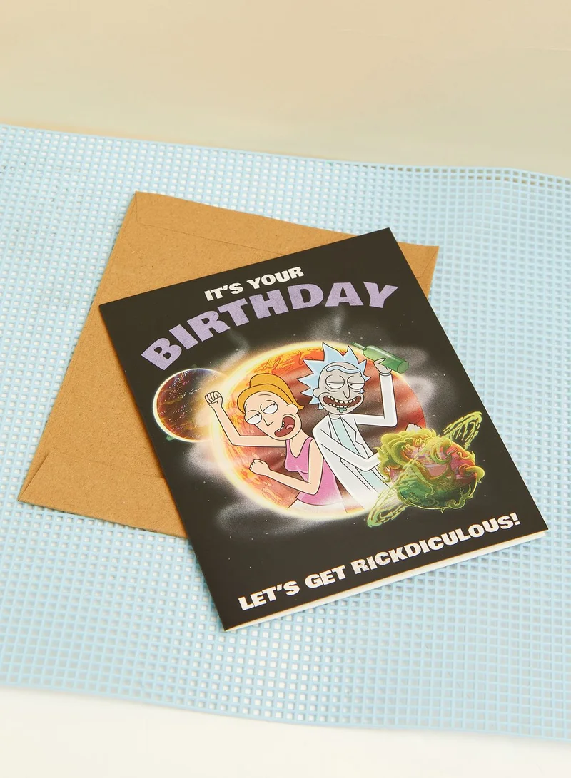 Typo Rick And Morty Rickdiculous Birthday Card