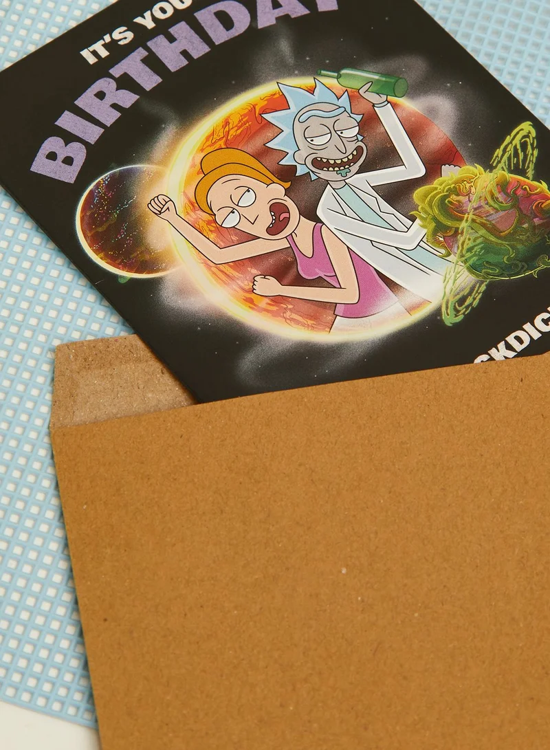 Typo Rick And Morty Rickdiculous Birthday Card