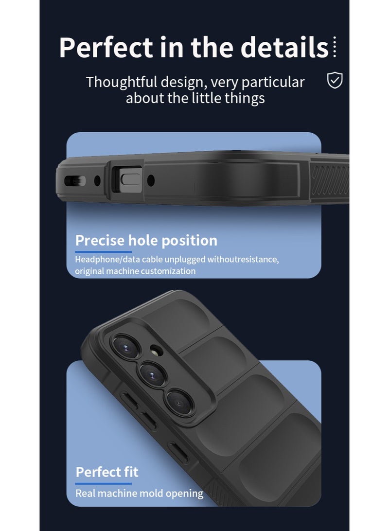 Phantom Shield Silicone Case with Anti-Scratch Soft Microfiber Lining, High Resilience Rubber Full Body Shockproof Cover Compatible with Samsung Galaxy A35 (Dark Green) - Image 4