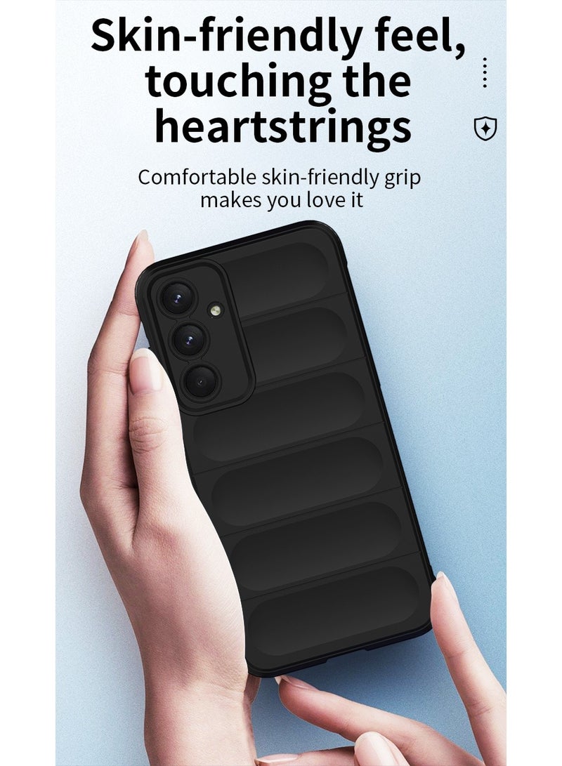 Phantom Shield Silicone Case with Anti-Scratch Soft Microfiber Lining, High Resilience Rubber Full Body Shockproof Cover Compatible with Samsung Galaxy A35 (Dark Green) - Image 5