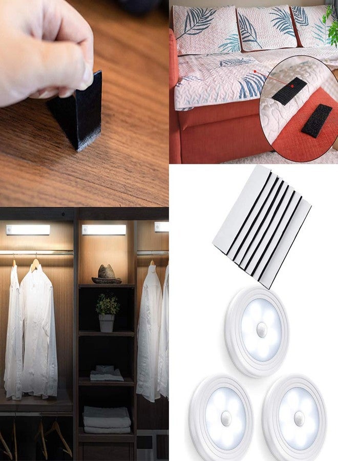 Ywhomal 1.2 by 6 inch Heavy Duty Mounting Tape Double-Side Hook Loop Strips with Adhesive Interlocking Tape Sticky Fastener Waterproof Indoor Outdoor Use Pack of 15 - Image 5