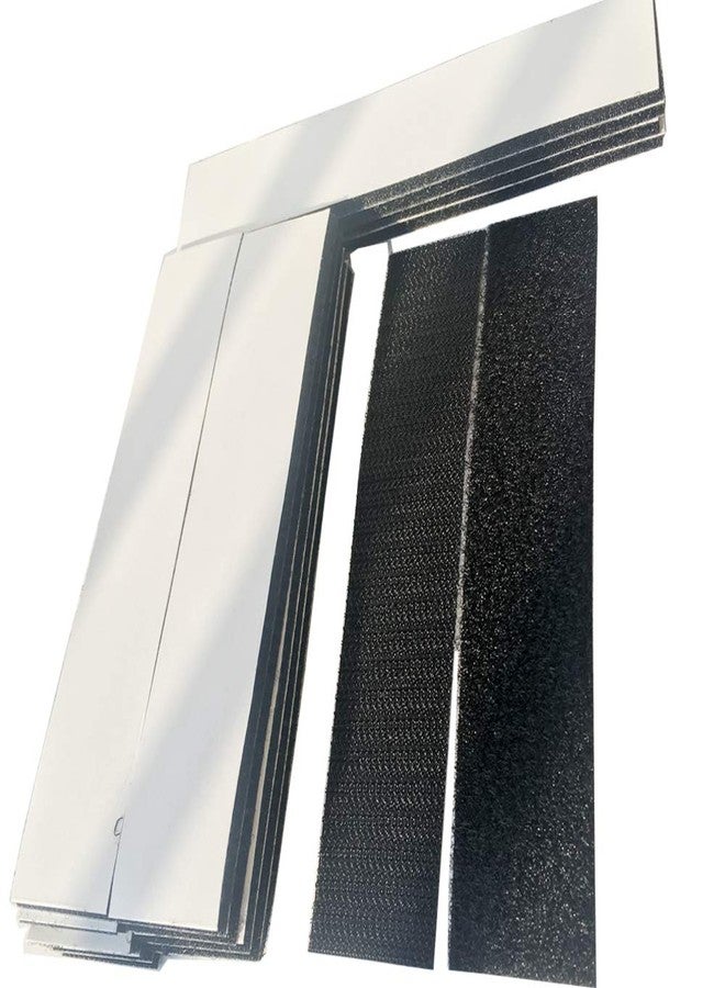 Ywhomal 1.2 by 6 inch Heavy Duty Mounting Tape Double-Side Hook Loop Strips with Adhesive Interlocking Tape Sticky Fastener Waterproof Indoor Outdoor Use Pack of 15 - Image 1