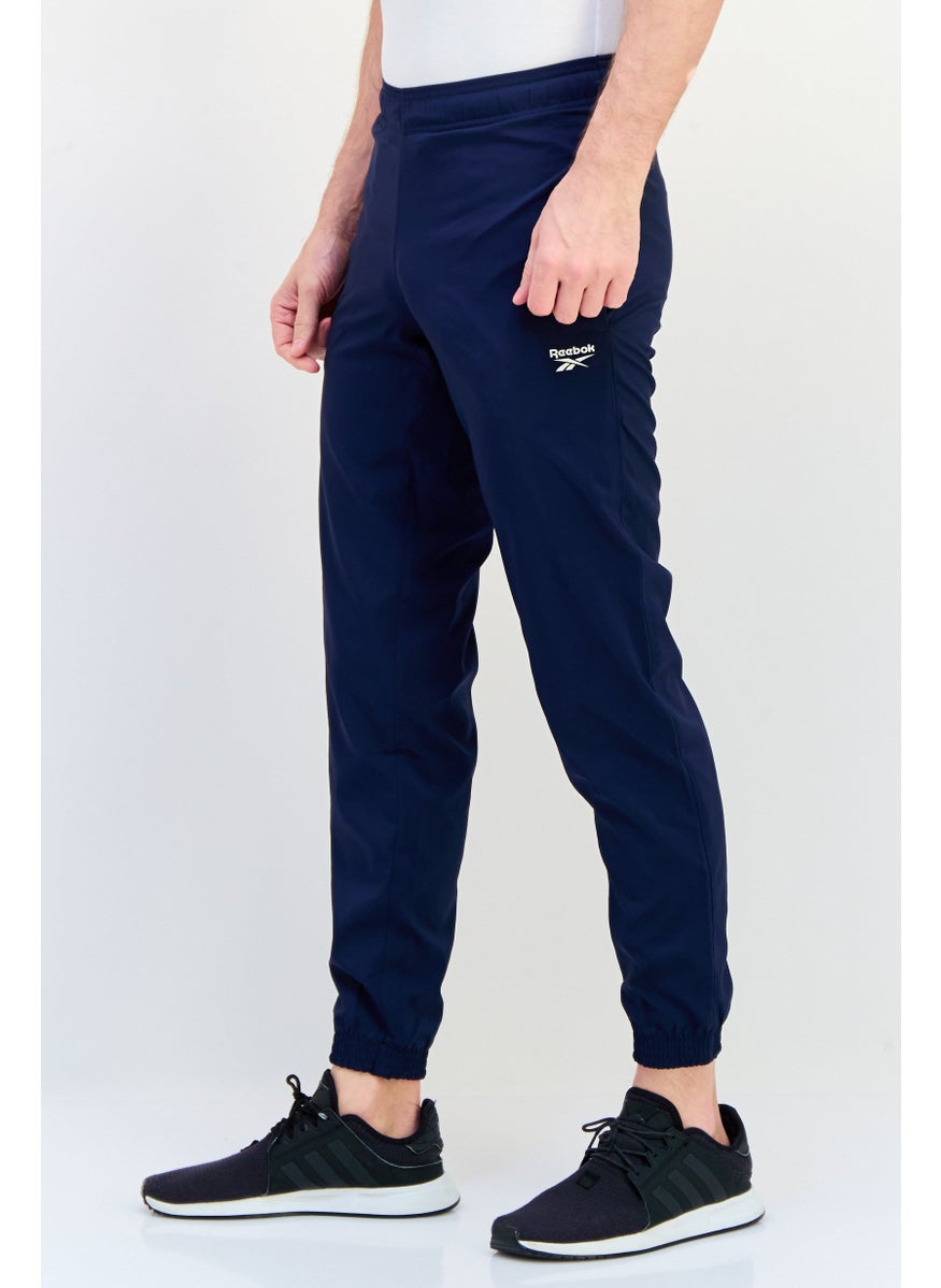 Reebok Men Sportswear Fit Brand Logo Training Track Pants, Navy  - Image 2