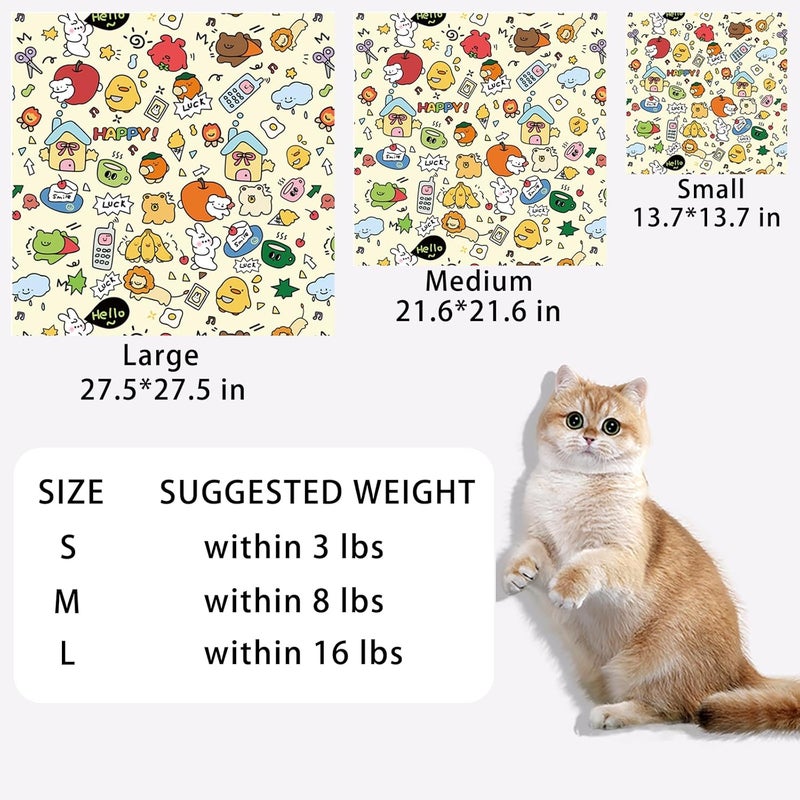 Cyhdddr Cat Wrap for Cutting Nails, Self-Adhesive Cat Grooming Wrap, Calm and Cozy Cat Swaddle Burrito Wrap, Cat Restraint for Nail Clipping, Cat Grooming Supplies - Image 2