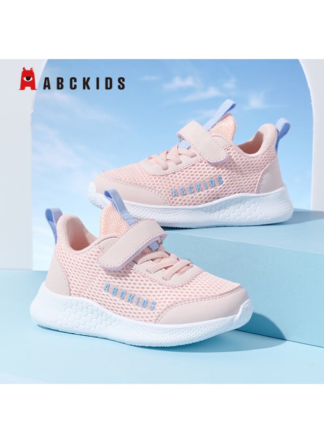 Abc Kids Kids Outdoor Sports Shoes Spring Autumn Breathable Casual Running Shoes Light Pink Size 30 - Image 2