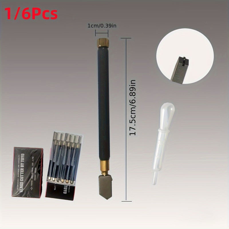 Professional 6pcs Glass Cutting Wheels Manual Tool TC-17 for Tile Cutter - Image 2