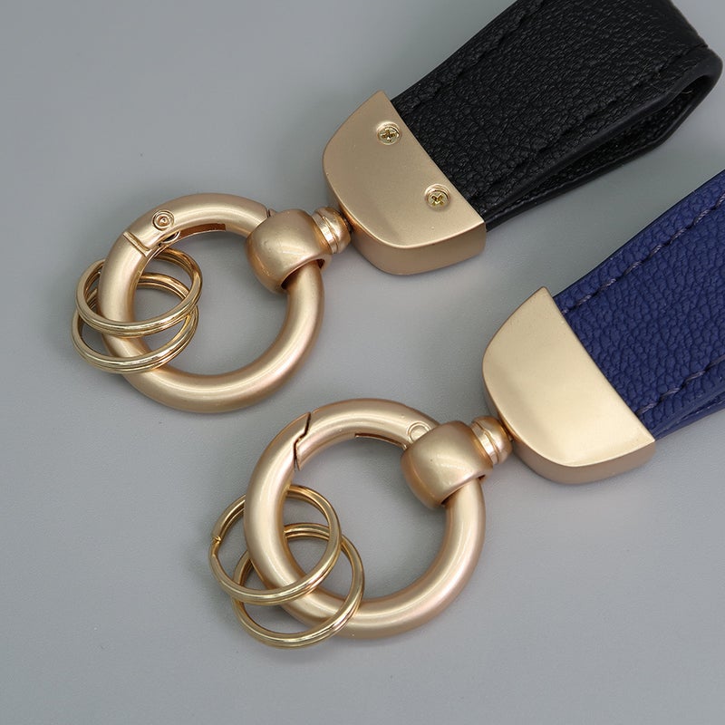 French Style Short Lamb Pattern Keychain Electroplated Pearl Gold Fashion Brand Car Key Chain Cute Leather Rope Couple Hanging Ornaments - Image 4