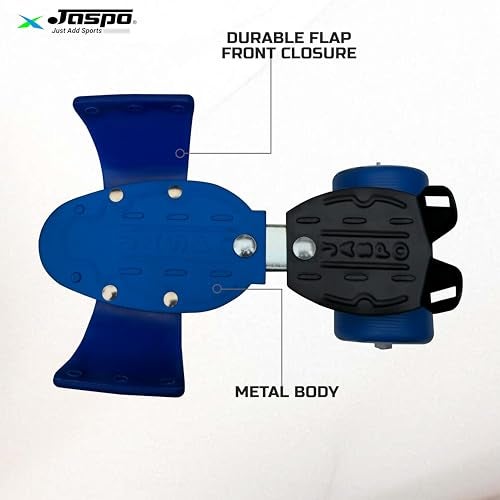 jaspo Unisex_Adult Tenacity Adjustable Senior Roller Outdoor_Wheel Skates Suitable For Age Group 6 To 14 Years, Quad Skating Shoe Adjustable Length 21-27 Cms, (Blue) - Image 4