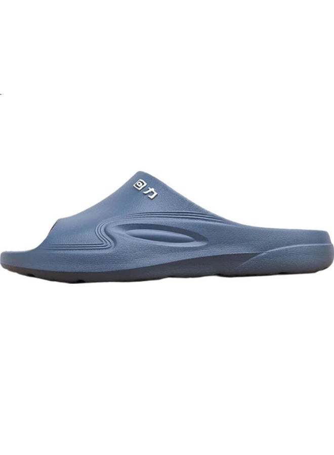 Pull Back Warrior Men'S Sports Outdoor Anti-Slip Wear-Resistant Shock-Absorbing Cool Slippers Hl0566 Blue Gray Size 44-45 - Image 2