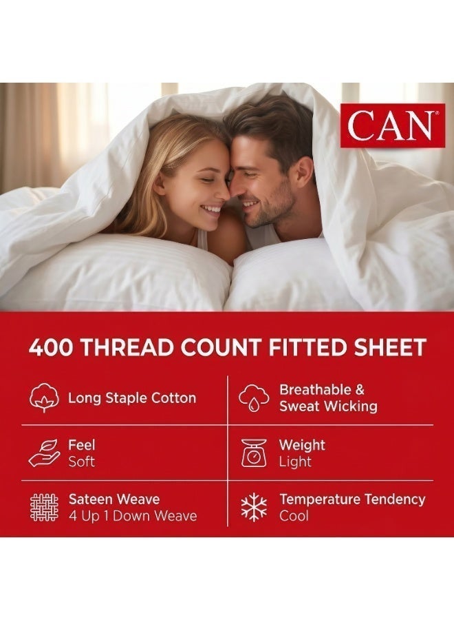 CAN Waterproof Quilted Mattress Pad Cover,100% Polyester, White, Twin XL Size 120x200 cm, Soft Breathable, 30 cm Deep Pocket Elastic, Hypoallergenic, Machine Washable (Twin XL) - Image 3