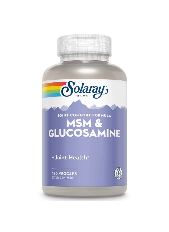 Solaray - Msm And Glucosamine Capsules 180 Count - Image 1