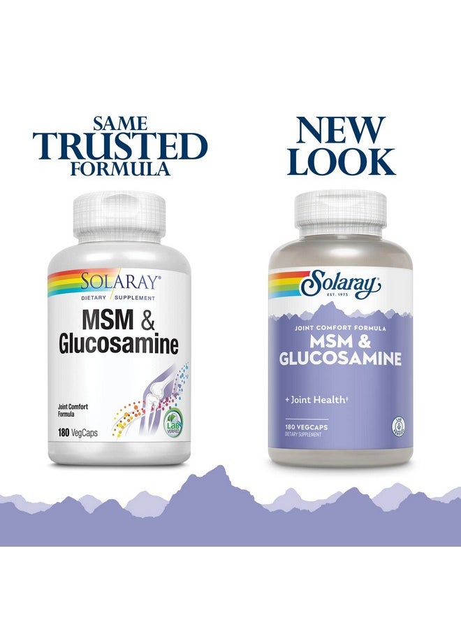 Solaray - Msm And Glucosamine Capsules 180 Count - Image 1