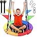 Odoland 24 inch Chidren Tree Swing Net Swing Outdoor Kid Platform Swing with Detachable 600LB Weight Load Oxford Fabric and Adjustable Hanging Ropes for Tree Backyard and Indoor Color - Image 4