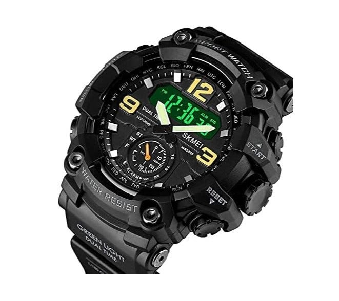 SKMEI Resin Band Water Resistant Digital Wrist Watch - 1637 - Image 3